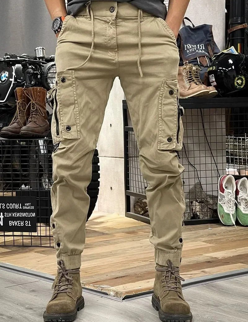 Men's Stretch Cargo Pants - Durable & Comfortable - Khaki 2