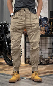 Men's Stretch Cargo Pants - Durable & Comfortable - Khaki