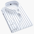 Men's Striped Dress Shirt - Classic Collar