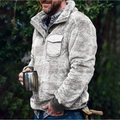 Men's Sweater with Stand Collar - Casual Comfort