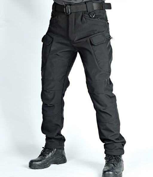 Men's Tactical Cargo Pants - Durable Work Trousers - Black