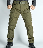 Men's Tactical Cargo Pants - Durable Work Trousers - Green