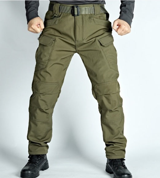 Men's Tactical Cargo Pants - Durable Work Trousers - Green