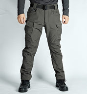 Men's Tactical Cargo Pants - Durable Work Trousers - Grey