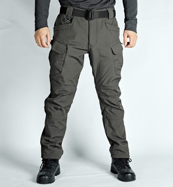 Men's Tactical Cargo Pants - Durable Work Trousers - Grey