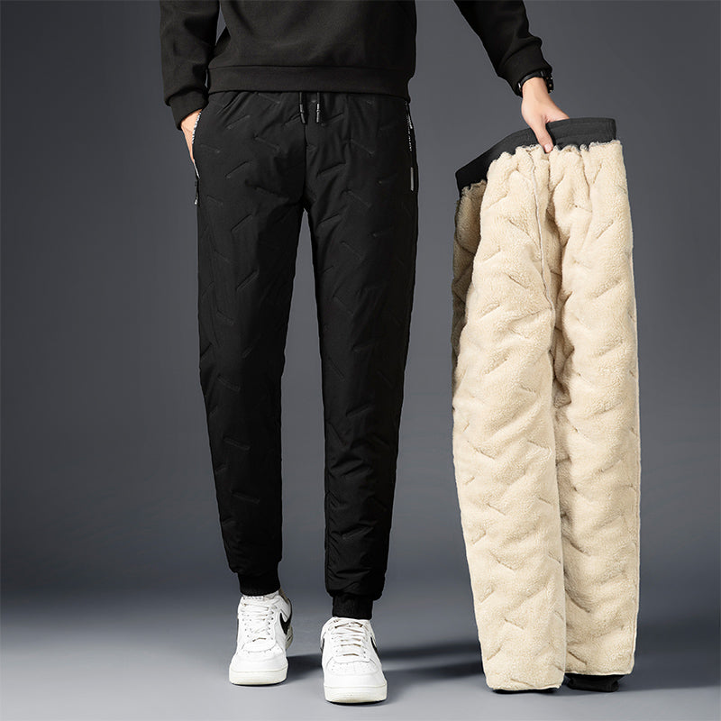 Men's Thick Wool Winter Joggers - Warm & Comfortable