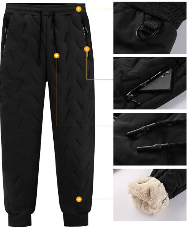 Men's Thick Wool Winter Joggers - Warm & Comfortable