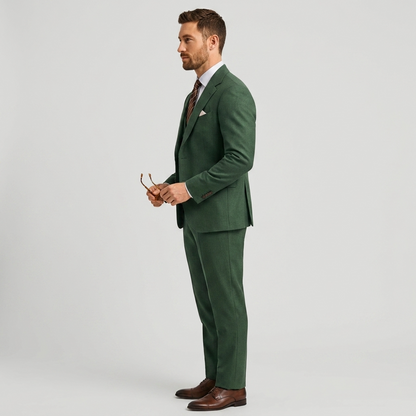 Men's Three-Piece Suit with Waistcoat - Classic Formal