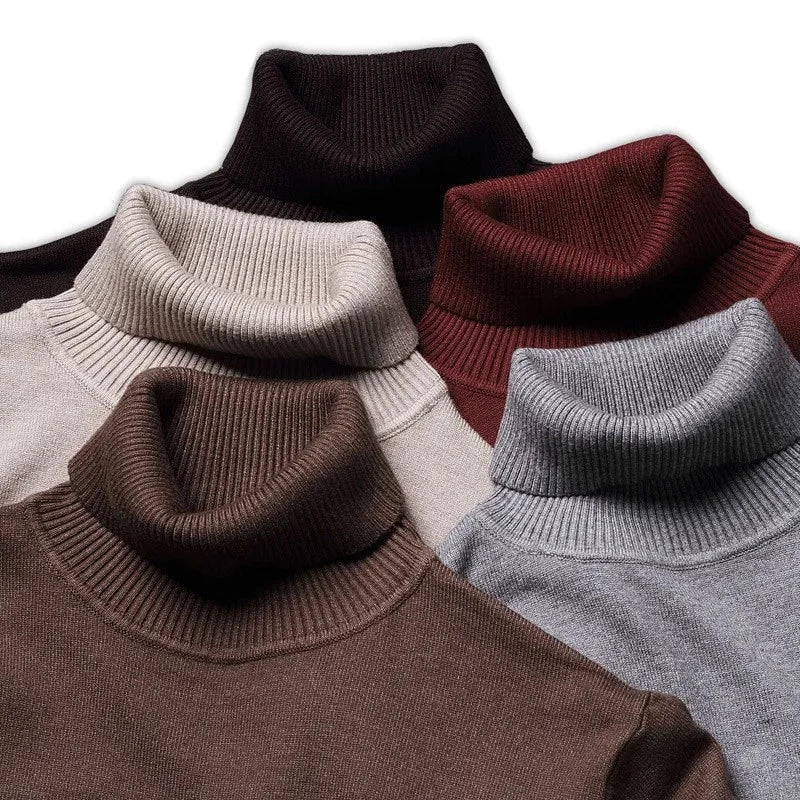 Men's Turtleneck Sweater - Classic Comfort Knit