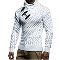 Men's Turtleneck Sweater - Soft Knit Warm Pullover