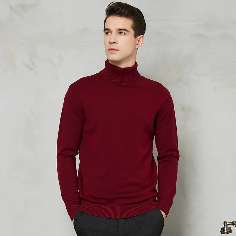 Men's Turtleneck Sweater - Warm Comfort Fit