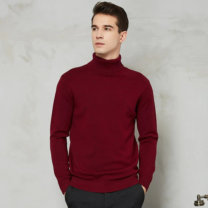 Men's Turtleneck Sweater - Warm Comfort Fit