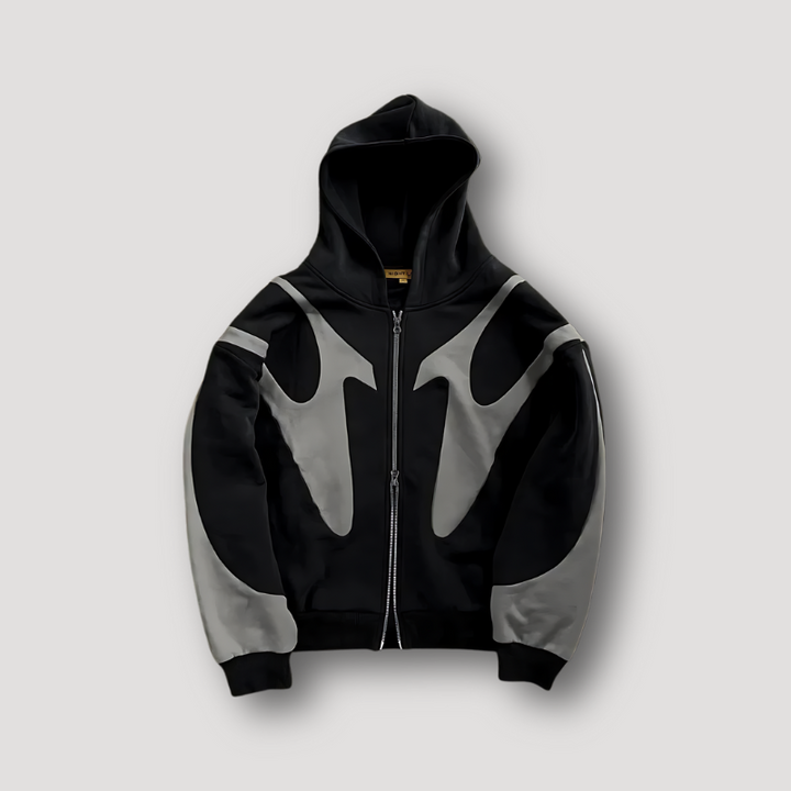 Men's Urban Hoodie - Casual Streetwear - Black