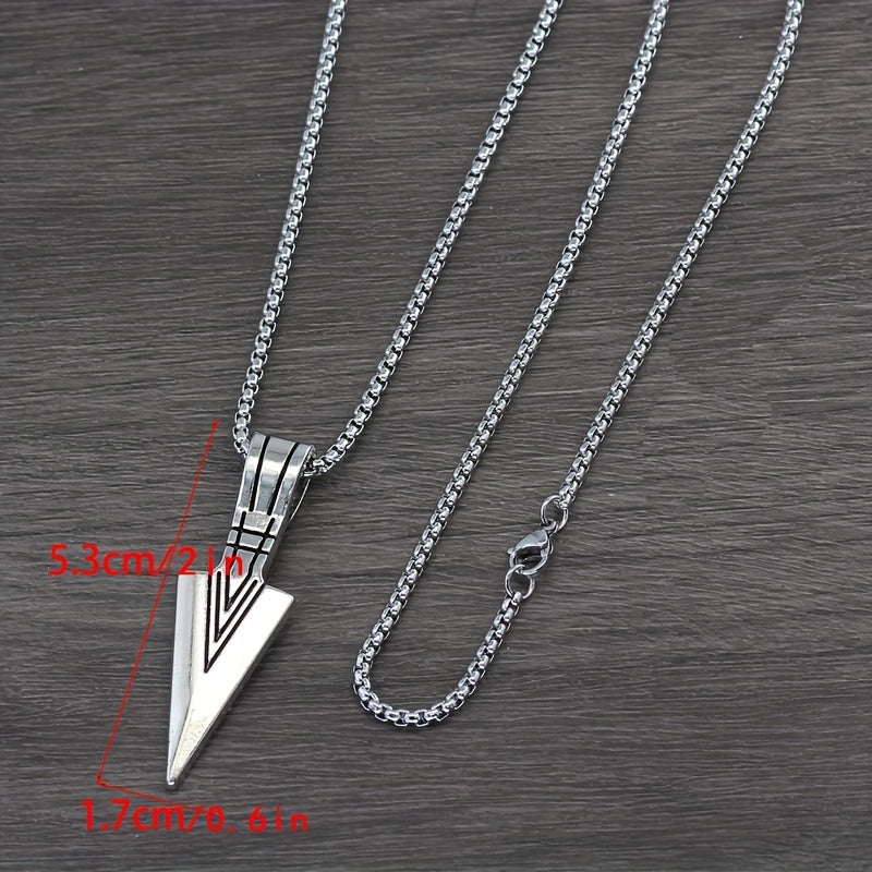 Men's Viking Chain Necklace Set - 3 Pendant Norse Symbols