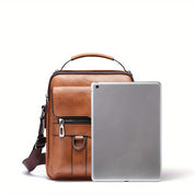 Men's Vintage Crossbody Shoulder Bag - Multiple Compartments