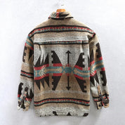 Men's Vintage Flannel Shirt - Classic Brown