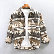 Men's Vintage Flannel Shirt - Classic Brown - Light Brown