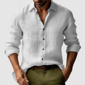 Men's Vintage Long Sleeve Shirt - Classic Button-Up