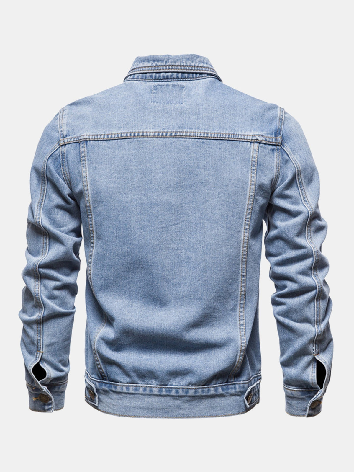 Men's Washed Denim Trucker Jacket – Classic Regular Fit