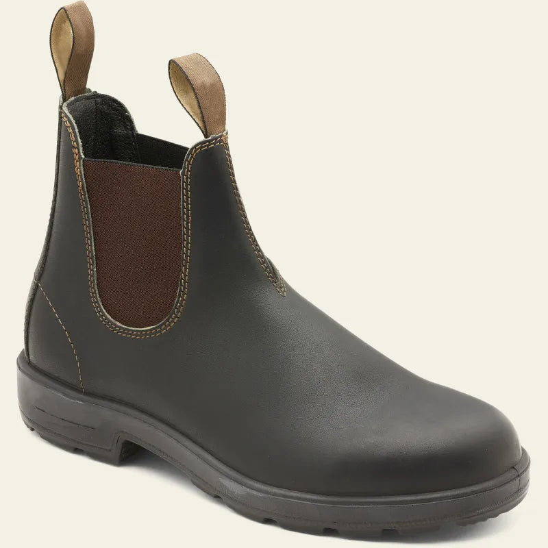 Men's Waterproof Boots - All-Weather Durability - Black-Brown