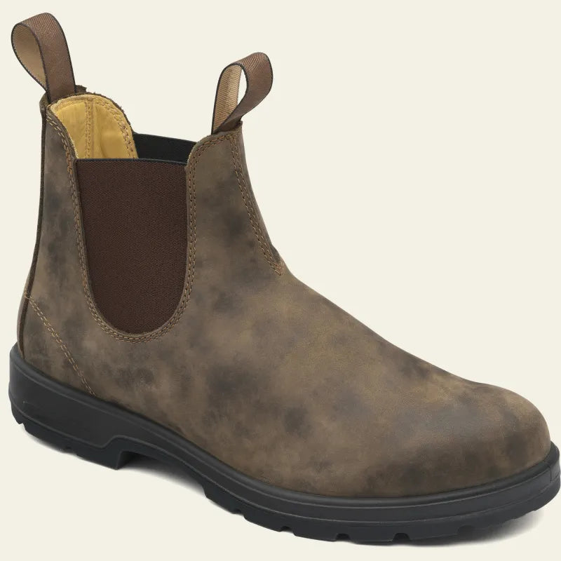 Men's Waterproof Boots - All-Weather Durability - Brown