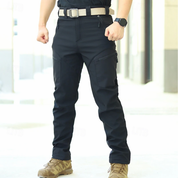 Men's Waterproof Rain Pants - Breathable Outdoor Trousers - Black