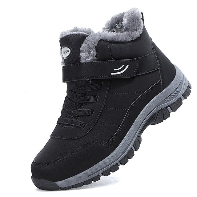 Men's Waterproof Winter Boots - Slip-Resistant & Insulated