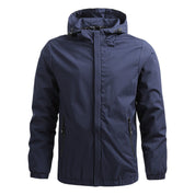 Men's Waterproof Winter Jacket - Outdoor Rain Coat - Blue
