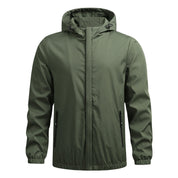 Men's Waterproof Winter Jacket - Outdoor Rain Coat - Green