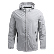 Men's Waterproof Winter Jacket - Outdoor Rain Coat - White