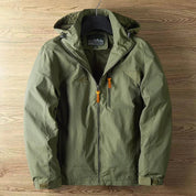 Men's Waterproof Winter Jacket - Outdoor Ski Coat - Green