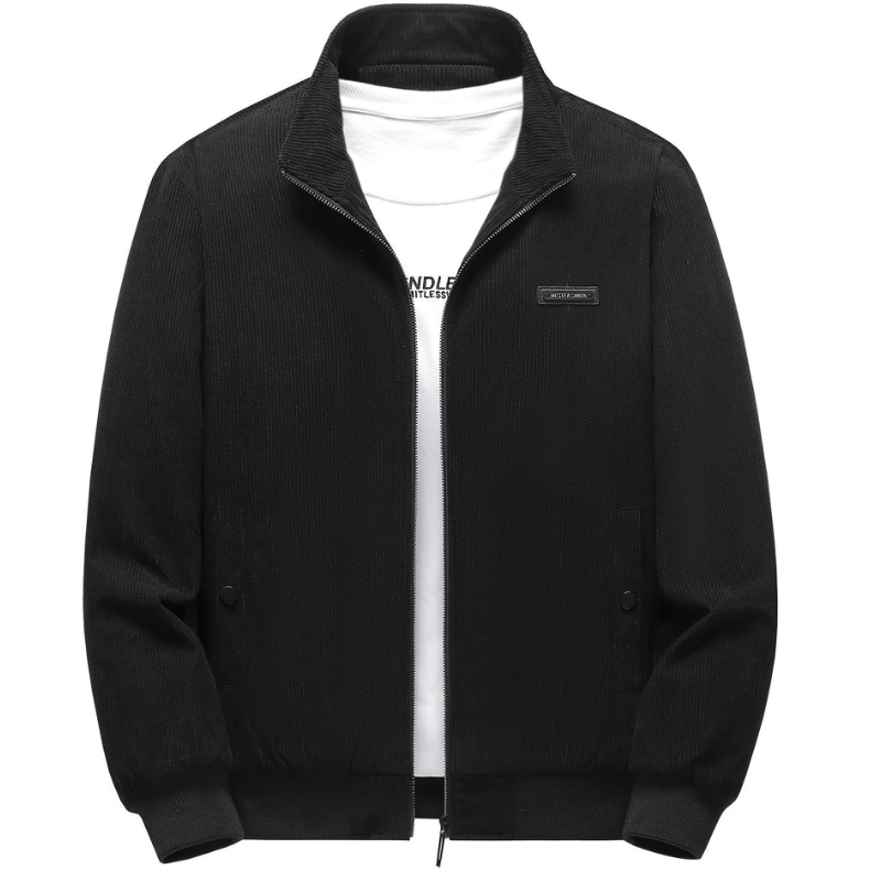 Men's Winter Coat with Stand Collar - Warm & Stylish