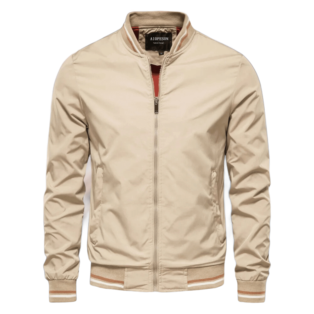 Men's Winter Jacket - Versatile Casual Style - Khaki
