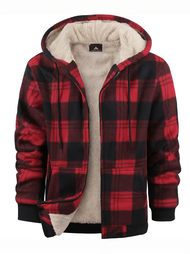 Men's Winter Jacket - Warm & Stylish Everyday Coat - Red
