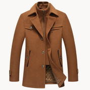 Men's Wool Blazer Jacket - Classic Tailored Fit - Camel