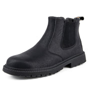 Men's Work Boots - Durable Safety Shoes with Anti-Perforation - Black