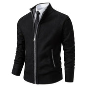 Men's Zip-Up Vest - Classic Layering Piece - Black