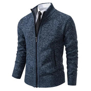 Men's Zip-Up Vest - Classic Layering Piece - Blue