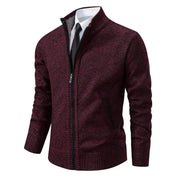 Men's Zip-Up Vest - Classic Layering Piece - Burgundy
