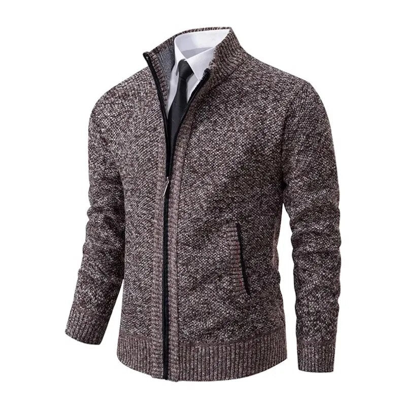 Men's Zip-Up Vest - Classic Layering Piece - Coral