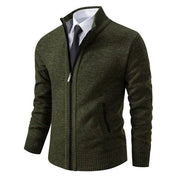 Men's Zip-Up Vest - Classic Layering Piece - Green