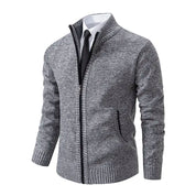Men's Zip-Up Vest - Classic Layering Piece - Light Grey