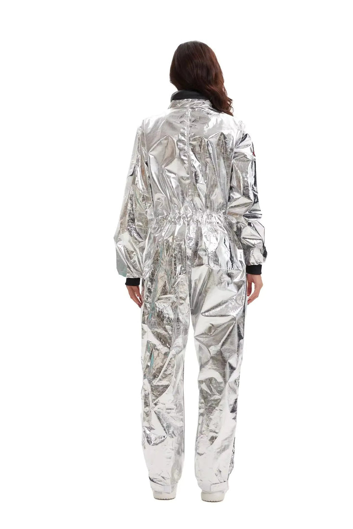 Women's Astronaut Jumpsuit Halloween Costume – White