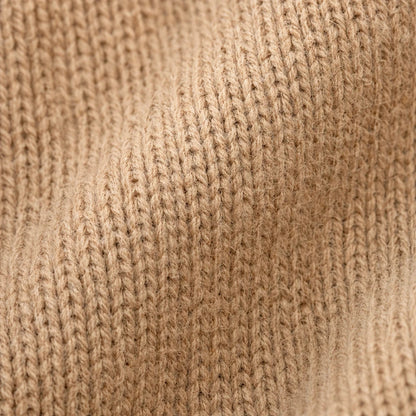 Women's Asymmetrical Fold-Over Collar Knit Sweater - Relaxed Fit