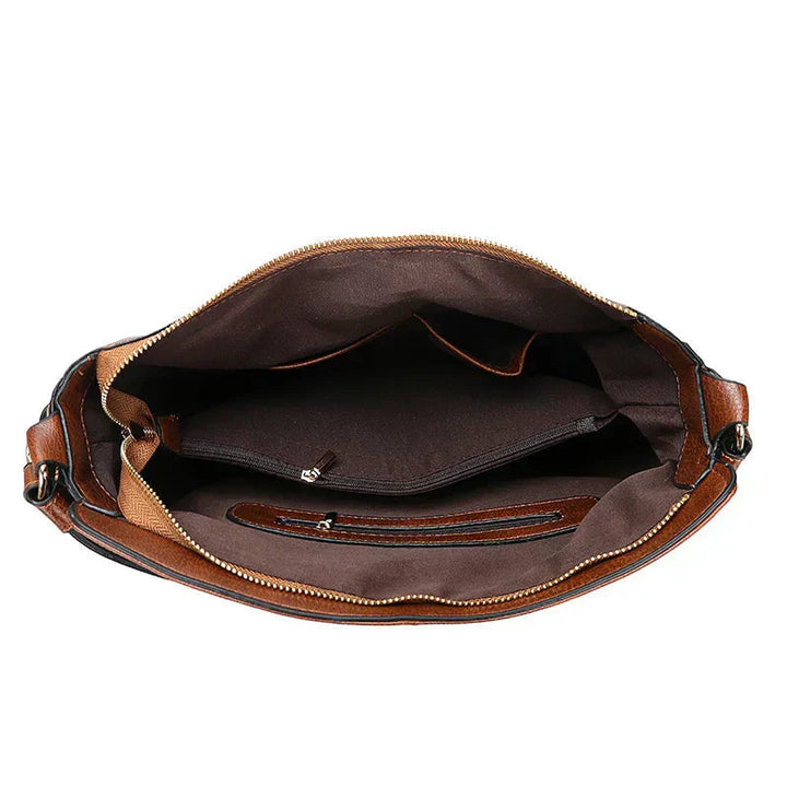 Women's Casual Retro Shoulder Bag - Soft Structured Design