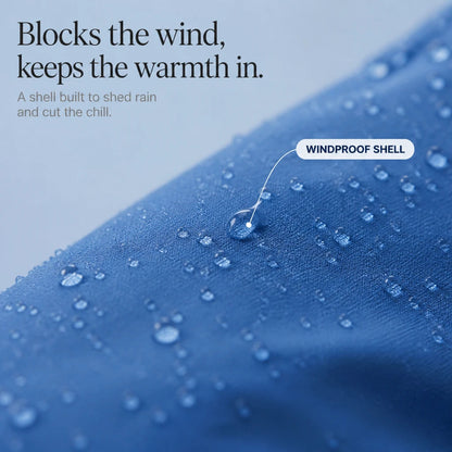 Women's Fleece-Lined Hooded Winter Jacket - Windproof Warmth