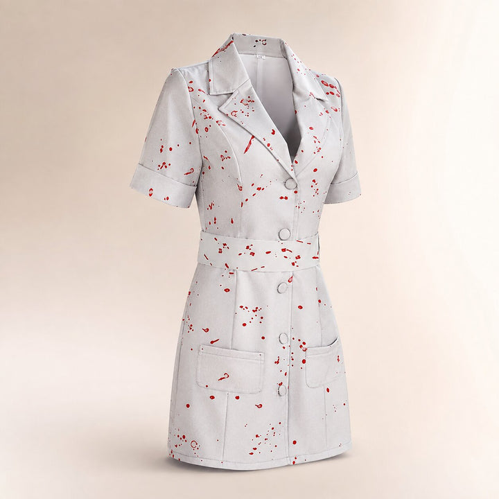 Women's Halloween Bloody Nurse Costume - Horror Party Dress