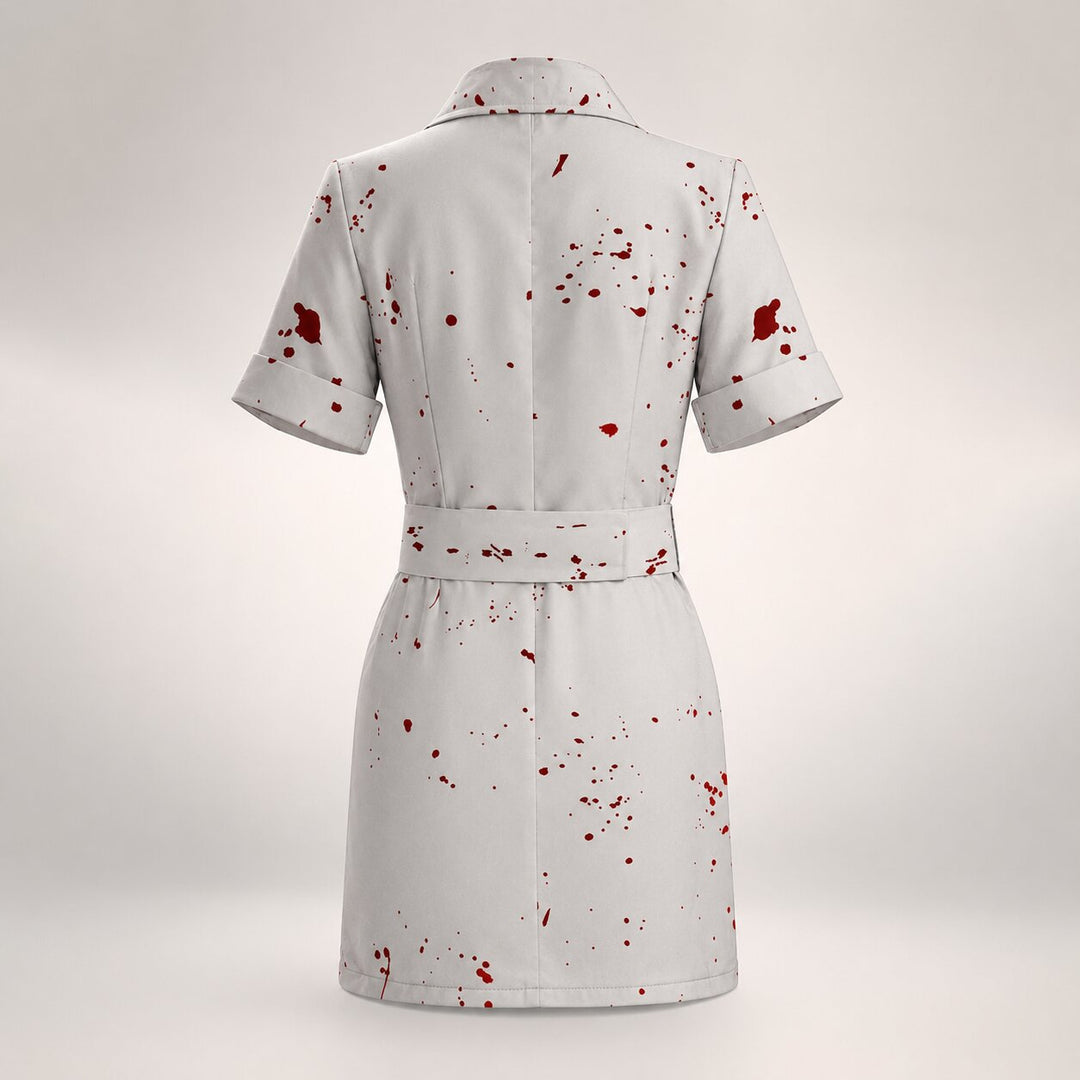 Women's Halloween Bloody Nurse Costume - Horror Party Dress