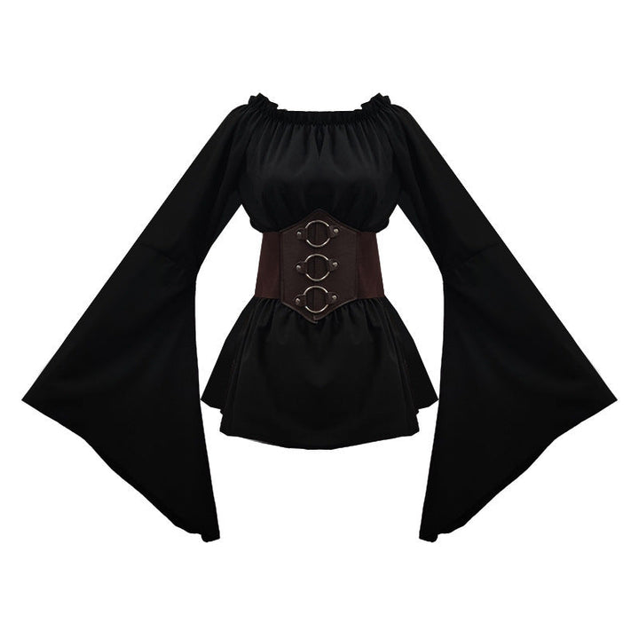 Women's Halloween Medieval Renaissance Costume - Off Shoulder Bell Sle