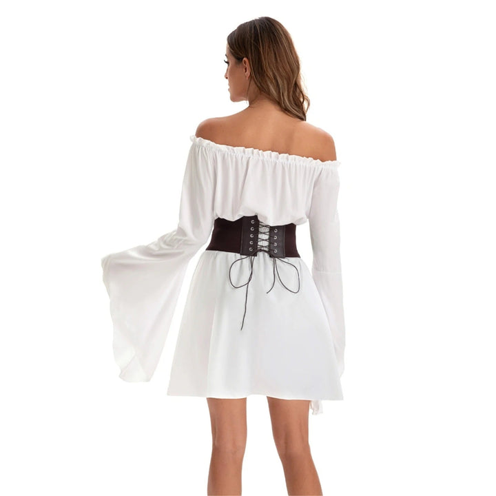 Women's Halloween Medieval Renaissance Costume - Off Shoulder Bell Sle